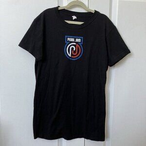 2013 Pearl Jam T-shirt Womens Juniors L Tour Black Graphic Tee Grunge